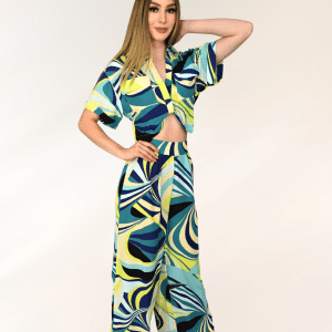 Conjunto estampado verde