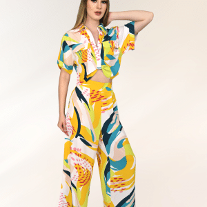 Conjunto estampado amarillo