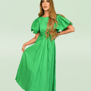 Vestido bohemio verde