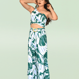 Conjunto estampado cinturón