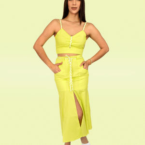 Conjunto fajo tejido