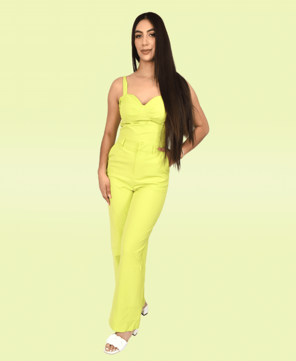 Conjunto verde limón