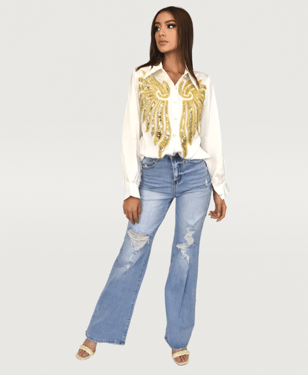 Blusa alas dorada