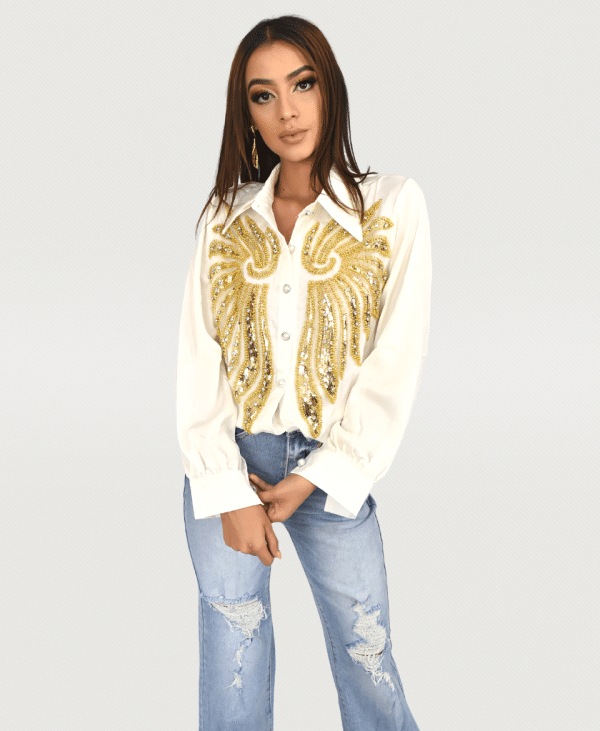 Blusa alas dorada
