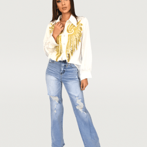 Blusa alas dorada